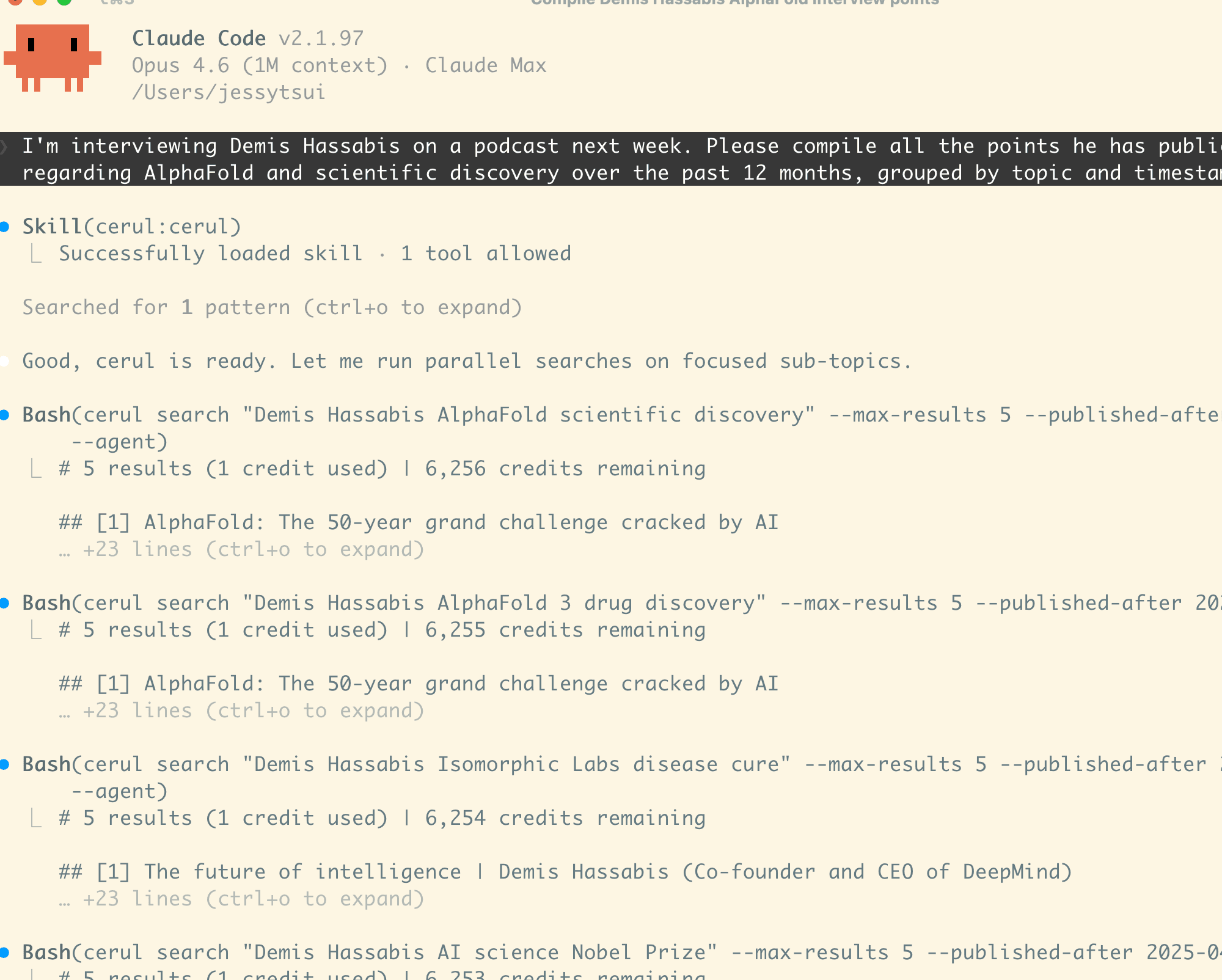 Claude Code — research workflow